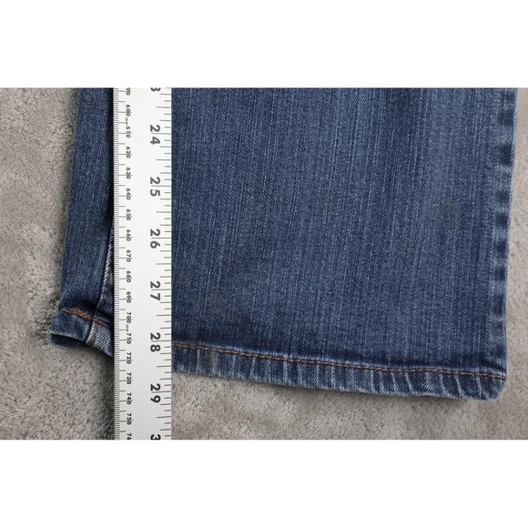 Faded Glory Jeans Womens 14P Blue Bootcut Organic Cotton Stretch Denim - Picture 3 of 10